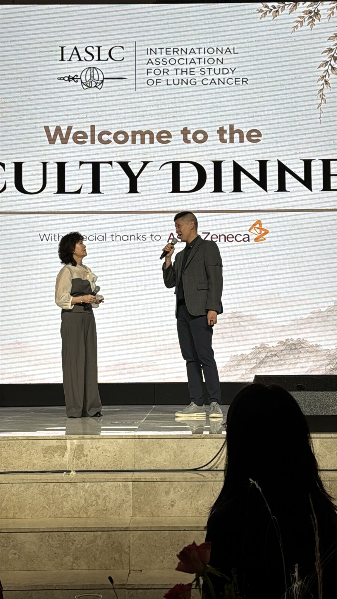 A beautiful faculty dinner at #WCLC26 with a surprise performance by the amazing Drs. Myun