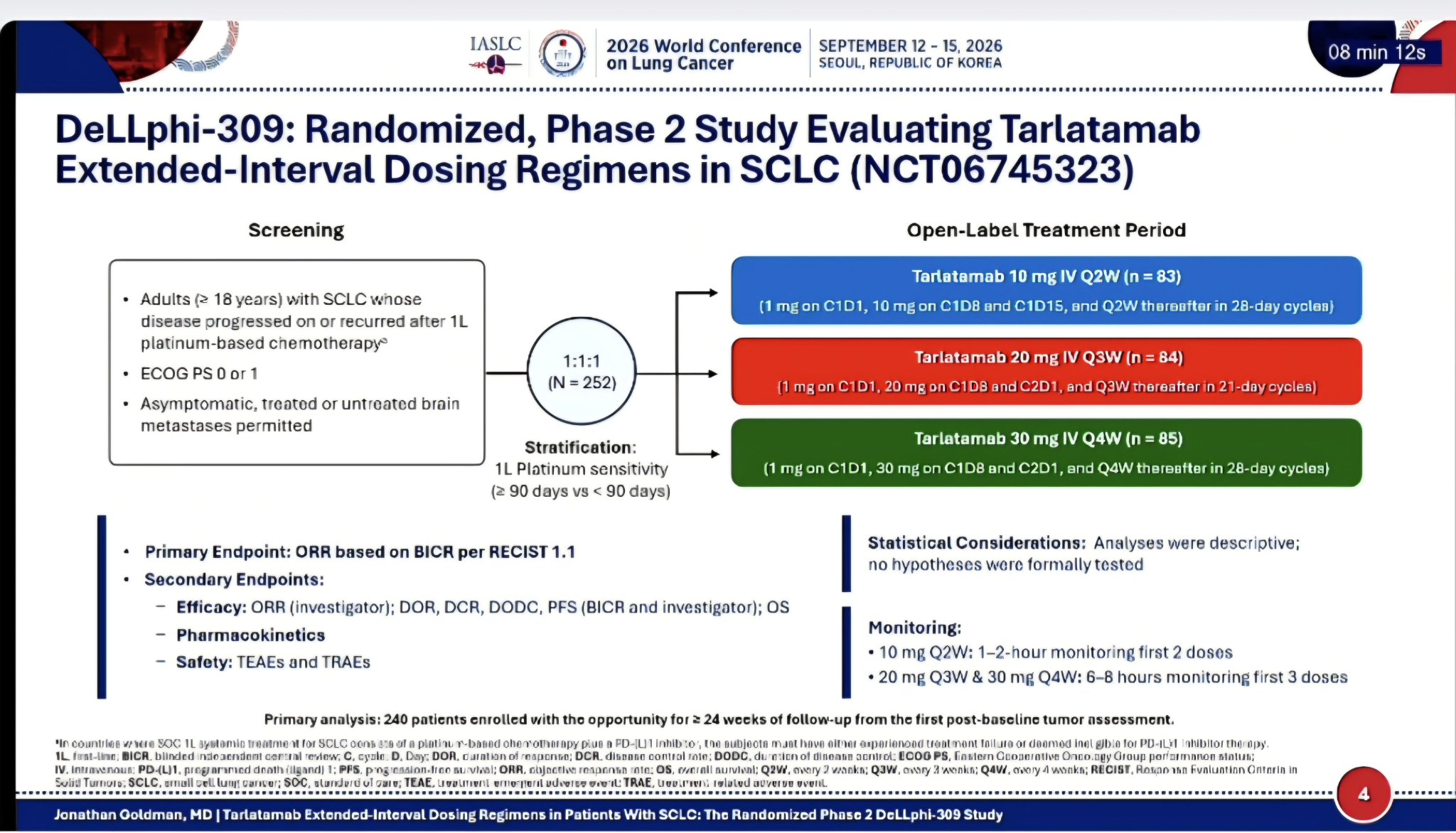 Landmark developments in ES-SCLC at #WCLC2026! We are proud that our Team contributed to t