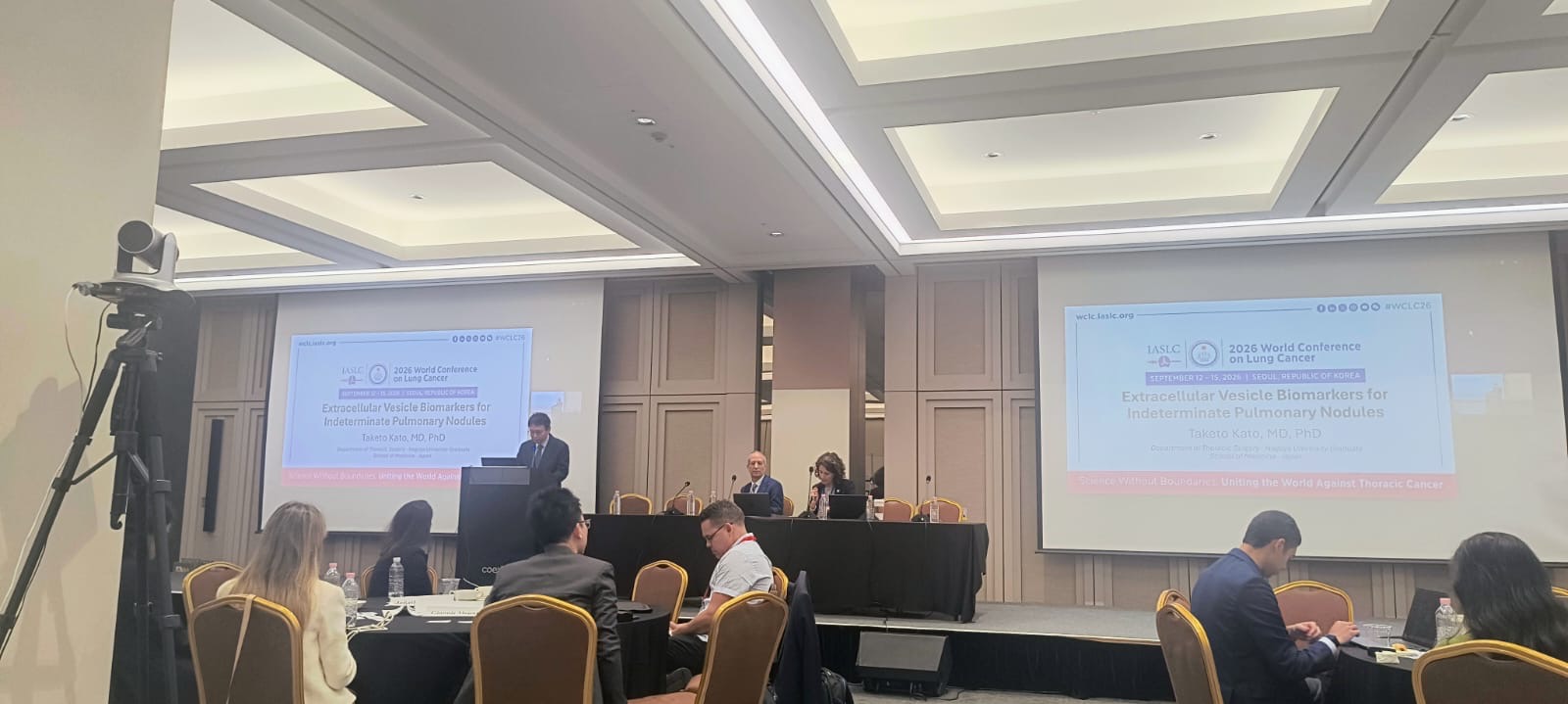 Honored to present our work on extracellular vesicle biomarkers for indeterminate pulmonar