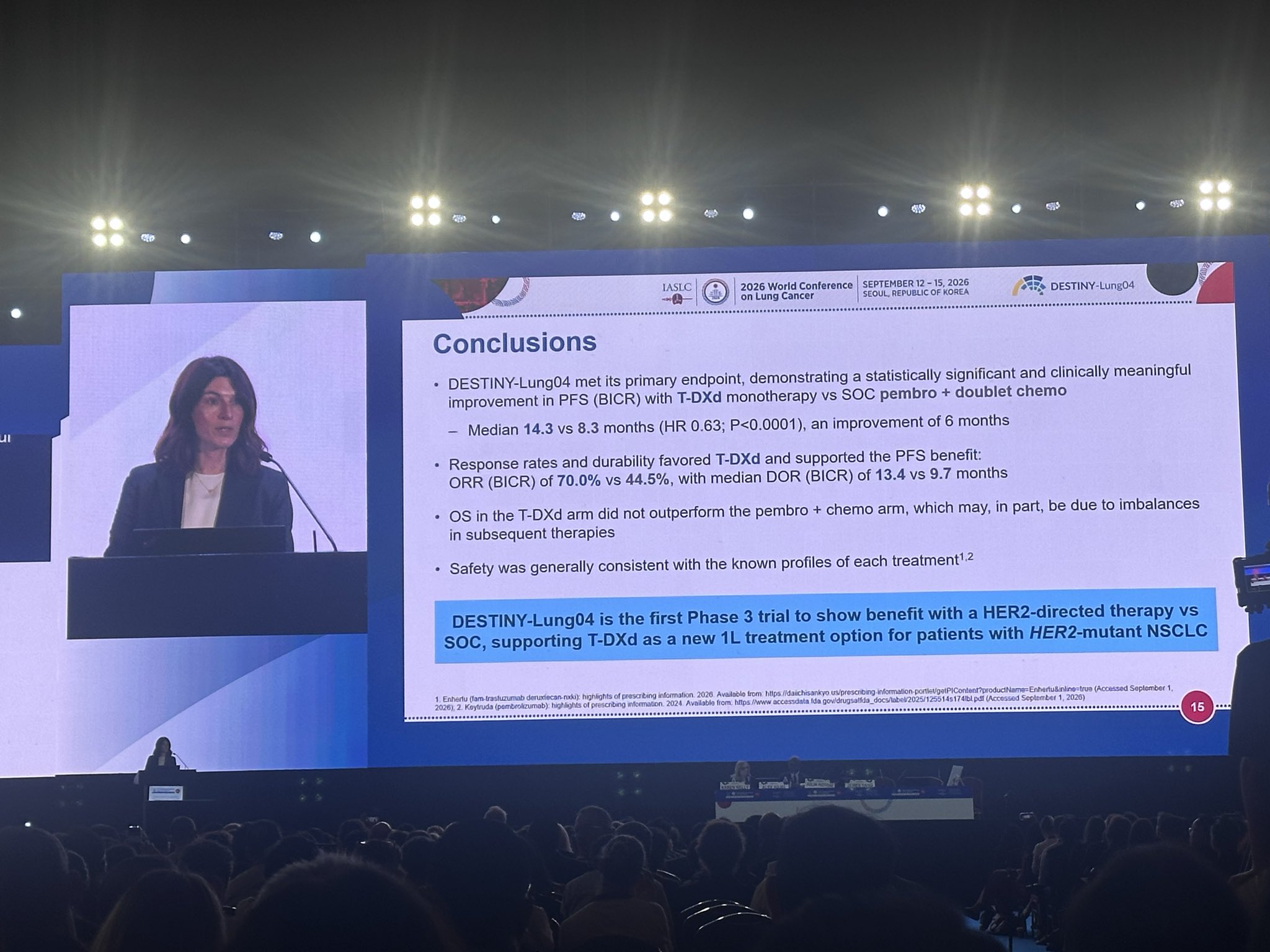 Final presentation in this presidential session-Results of Destiny-Lung04 presented by @Ju