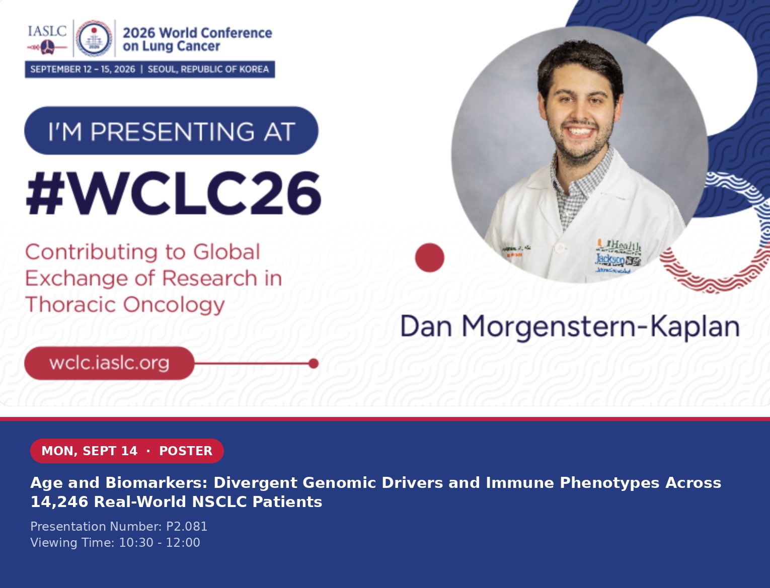 I’m presenting today at #WCLC2026 on behalf of @Jani_Chinmay
14,246 real-world NSCLC pati