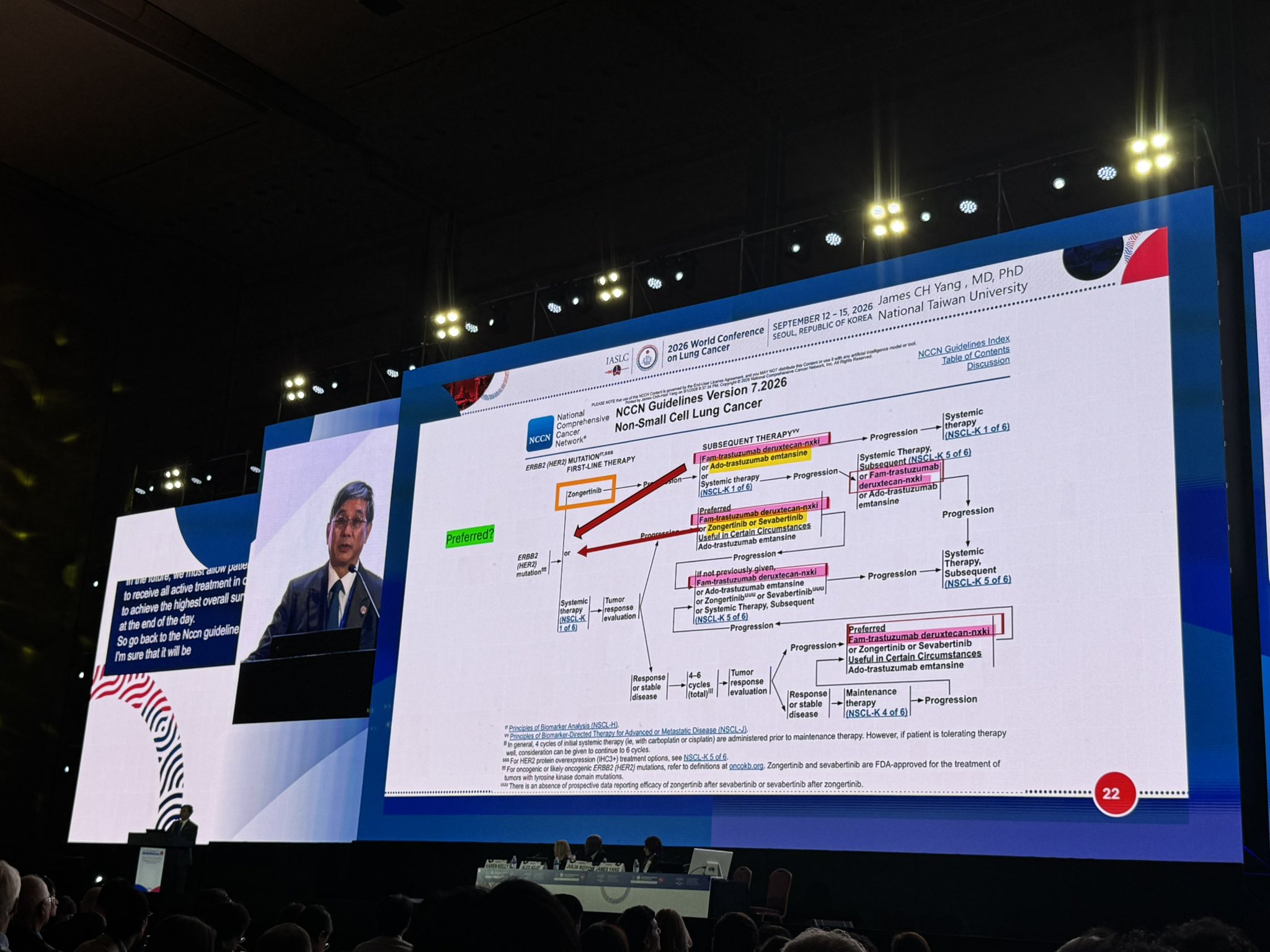 Drs @juliarotow & James Yang present on HER2 - inc DESTINY, BEAMION, more at #WCLC26. Dr Y