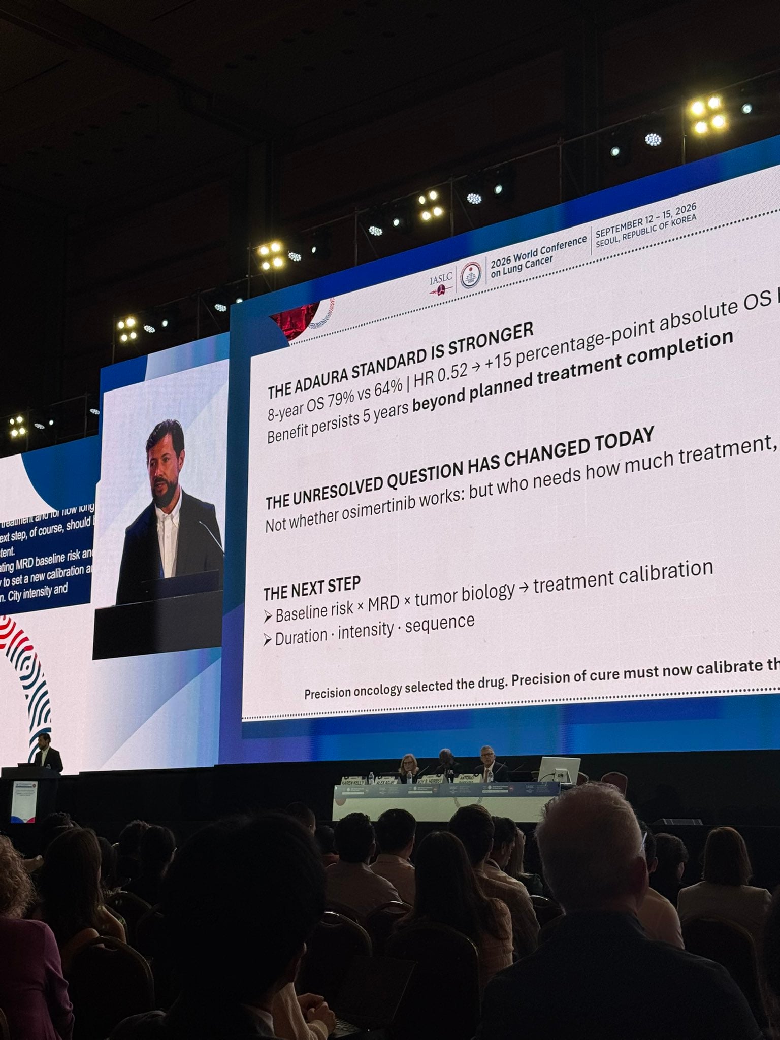 Great data on ADAURA today at @IASLC #WCLC26 presented by @DrRoyHerbst & discussant @APass