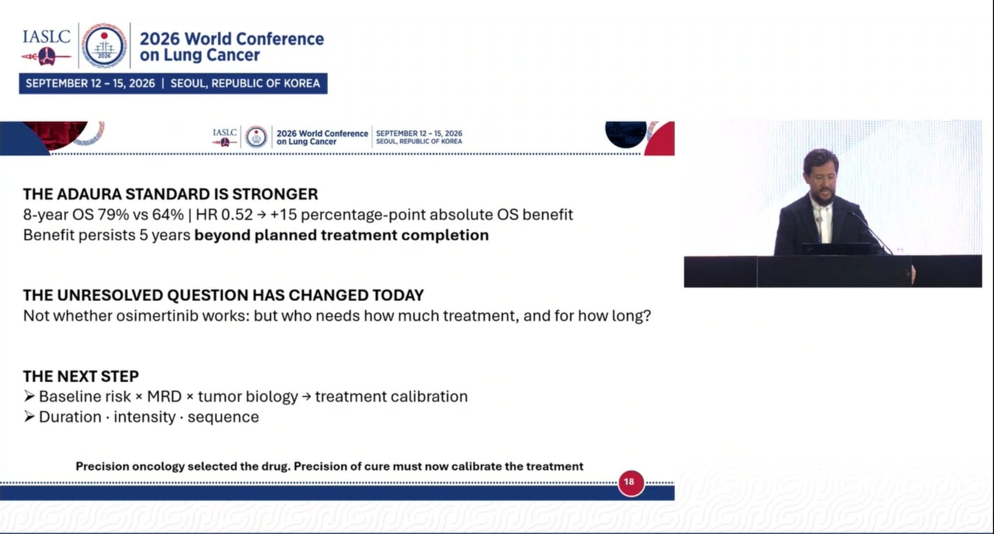 Good discussion on ADAURA update by @APassaroMD @IASLC
MRD is way forward.
And post prese