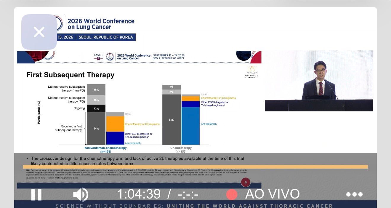 Not all EGFR mutations are equal.
PAPILLON: OS was not significant in ITT (HR 0.87), but