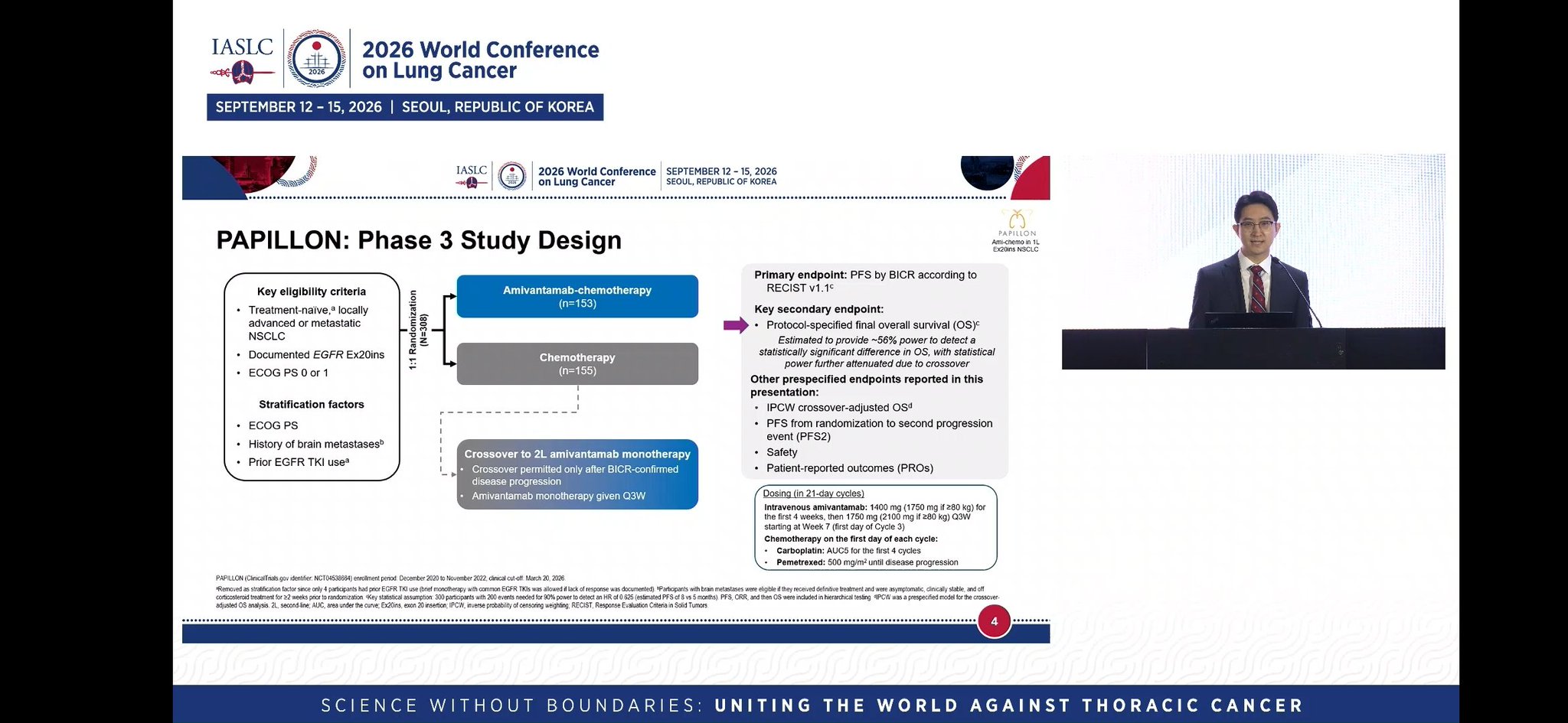 #PAPILLON Final OS Data #WCLC26
✅️Median OS: 34.3 mos vs 27.9 mos
HR. 87 (not statistical