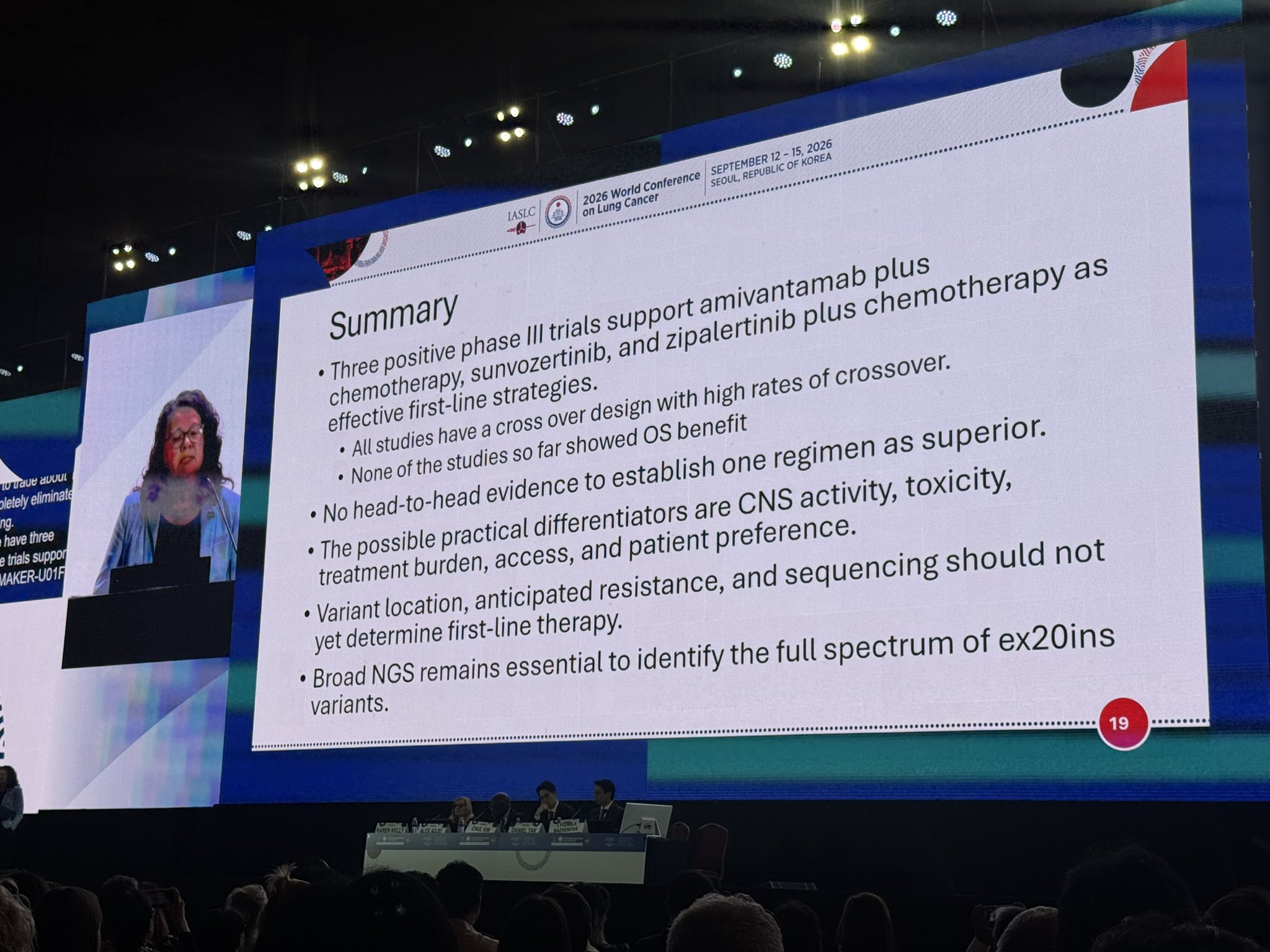 Great to see more studies & focus on our EGFR exon 20 lung cancer population w presentatio