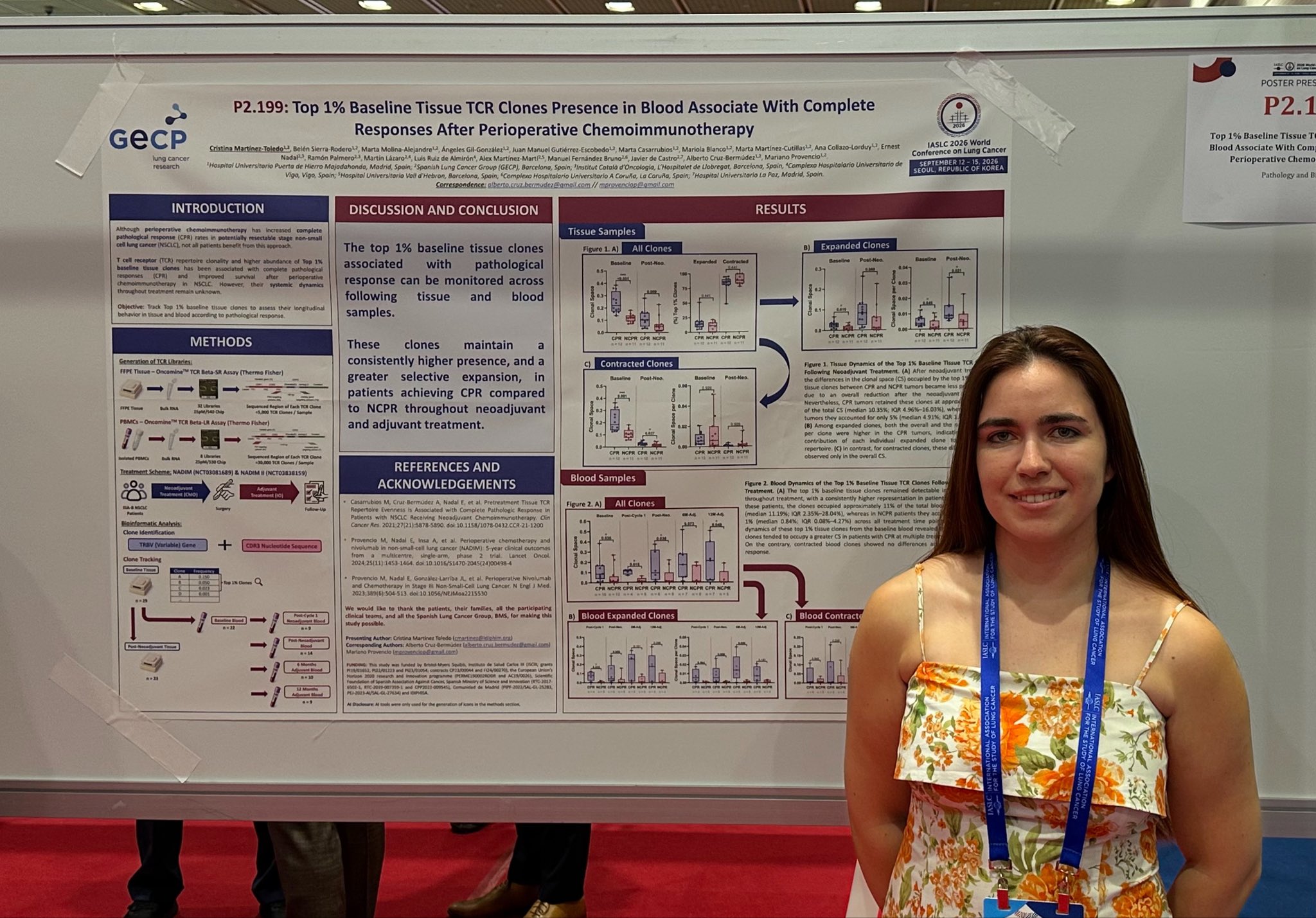 Grateful once again to @IASLC for the opportunity to present our work on TCR clone dynamic
