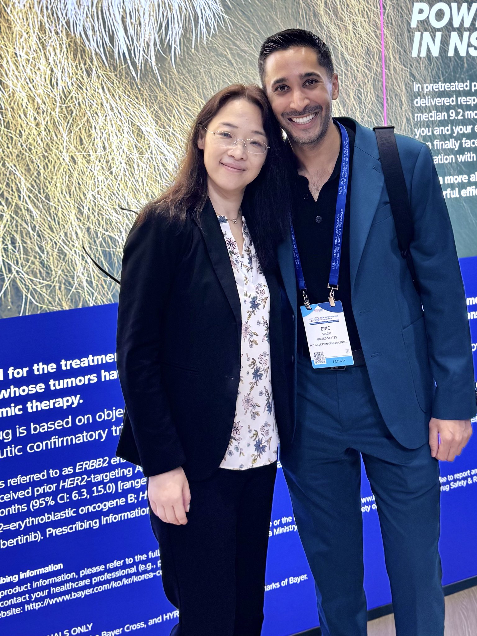 Great to spend some time at #WCLC26 with a phenomenal colleague and friend @LeXiuning http