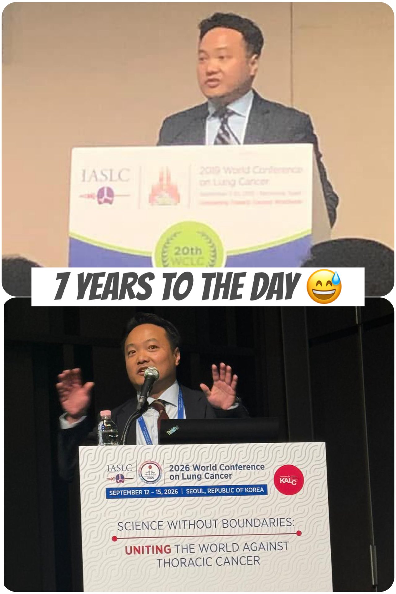 #WCLC19 🇪🇸 vs. #WCLC26 🇰🇷 @IASLC #LCSM https://t.co/T1kbEg9i5c