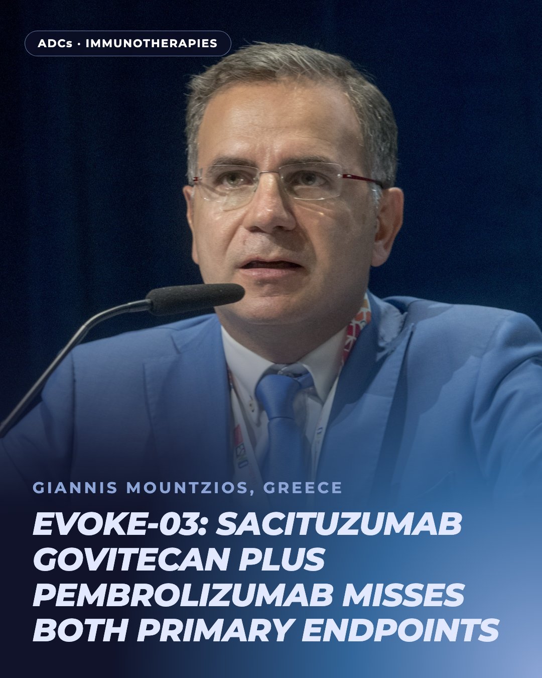 EVOKE-03/KEYNOTE-D46 tested the combination first line in metastatic NSCLC with a PD-L1 TP