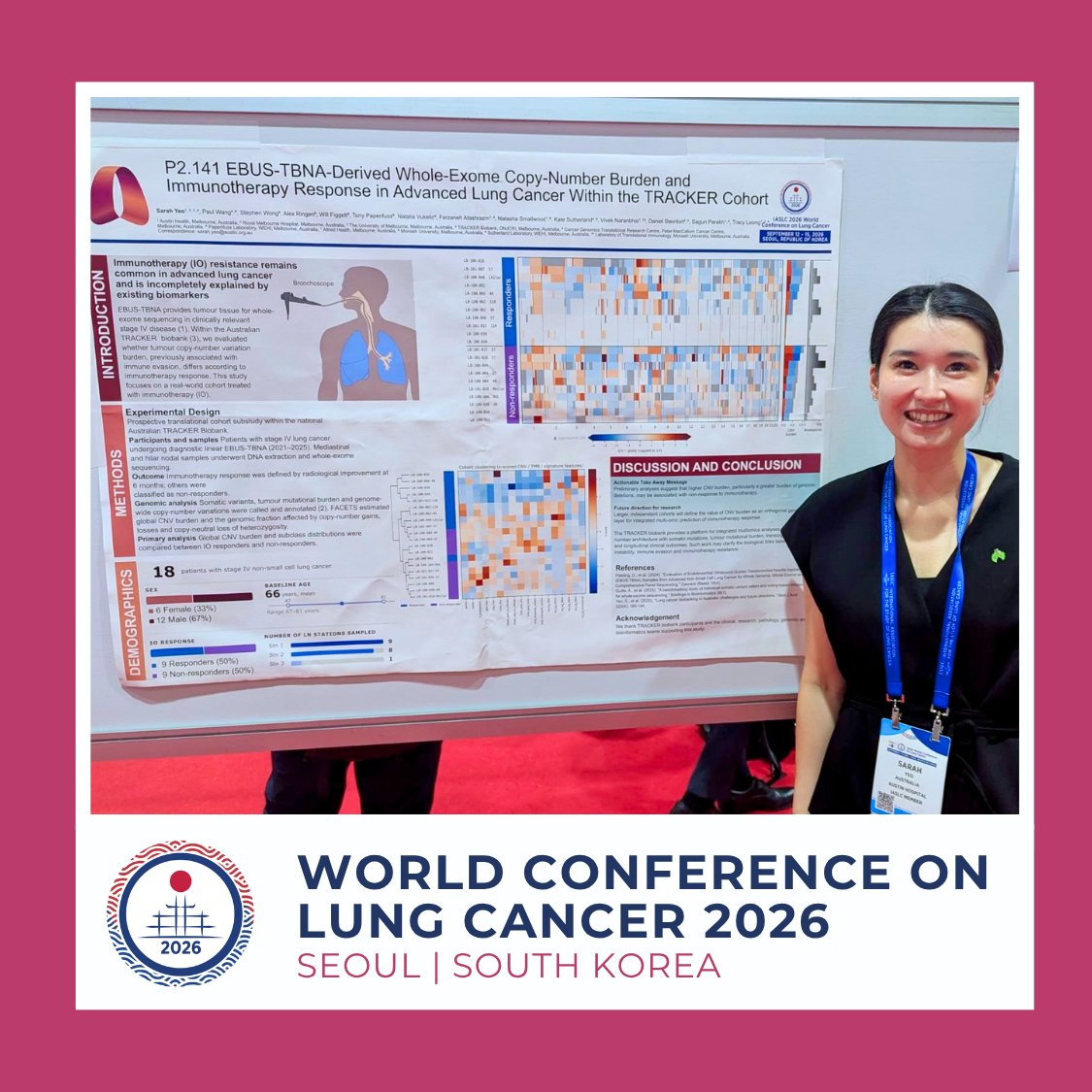 📣 Poster P2.141 | #WCLC2026
Heading to the poster sessions in Seoul today?
Be sure to lo