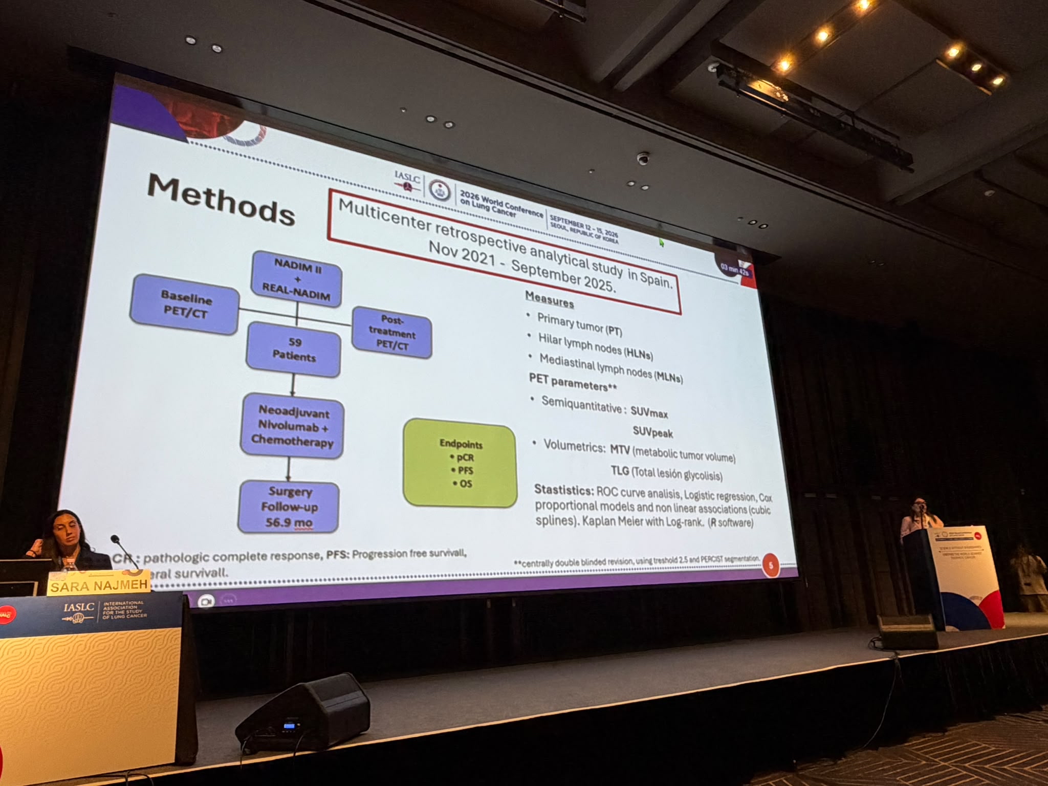 @AVanessaOspinaS miembro del GECP @HospiPtaHierro presenta en #WCLC2026 nuevos resultados