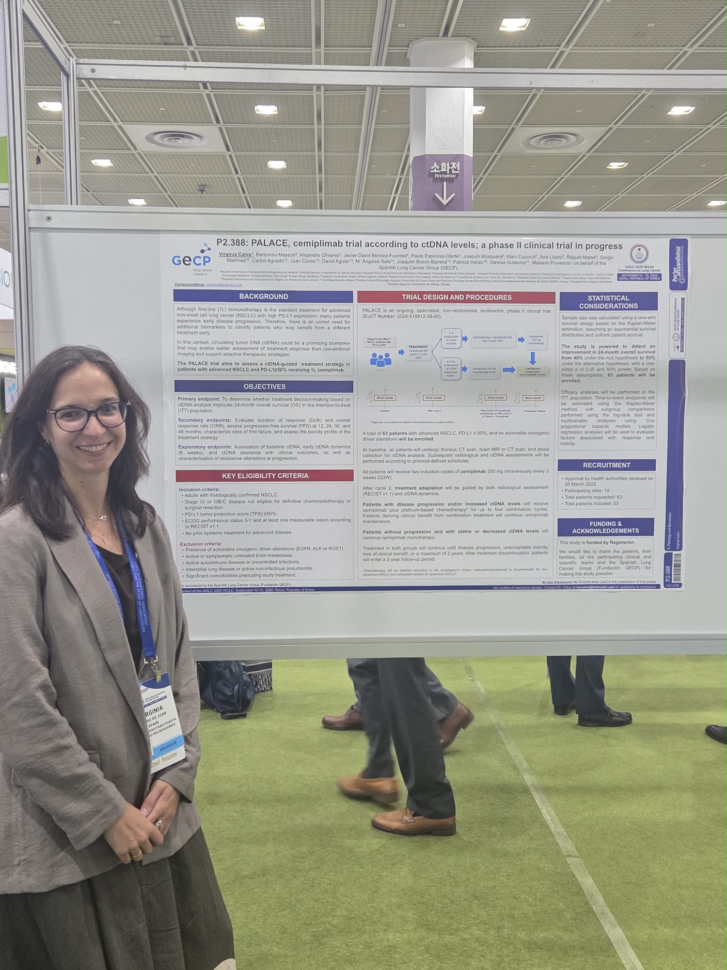 🔬 @VirginiaCalvo6 @HospiPtaHierro presenta en #WCLC2026 un nuevo póster del #GECP:
➡️ P