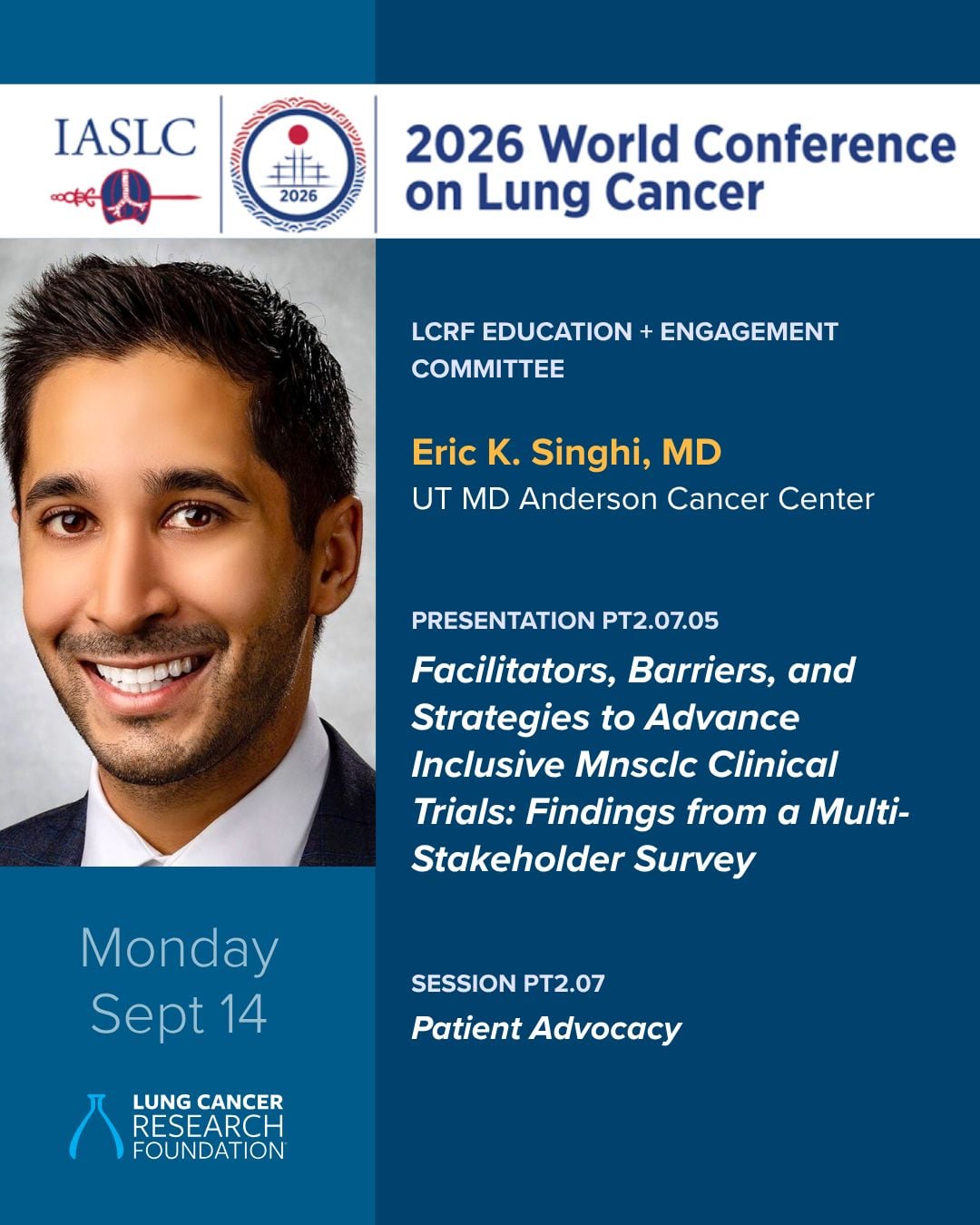 Among those presenting today at the World Conference on Lung Cancer in Seoul, South Korea: