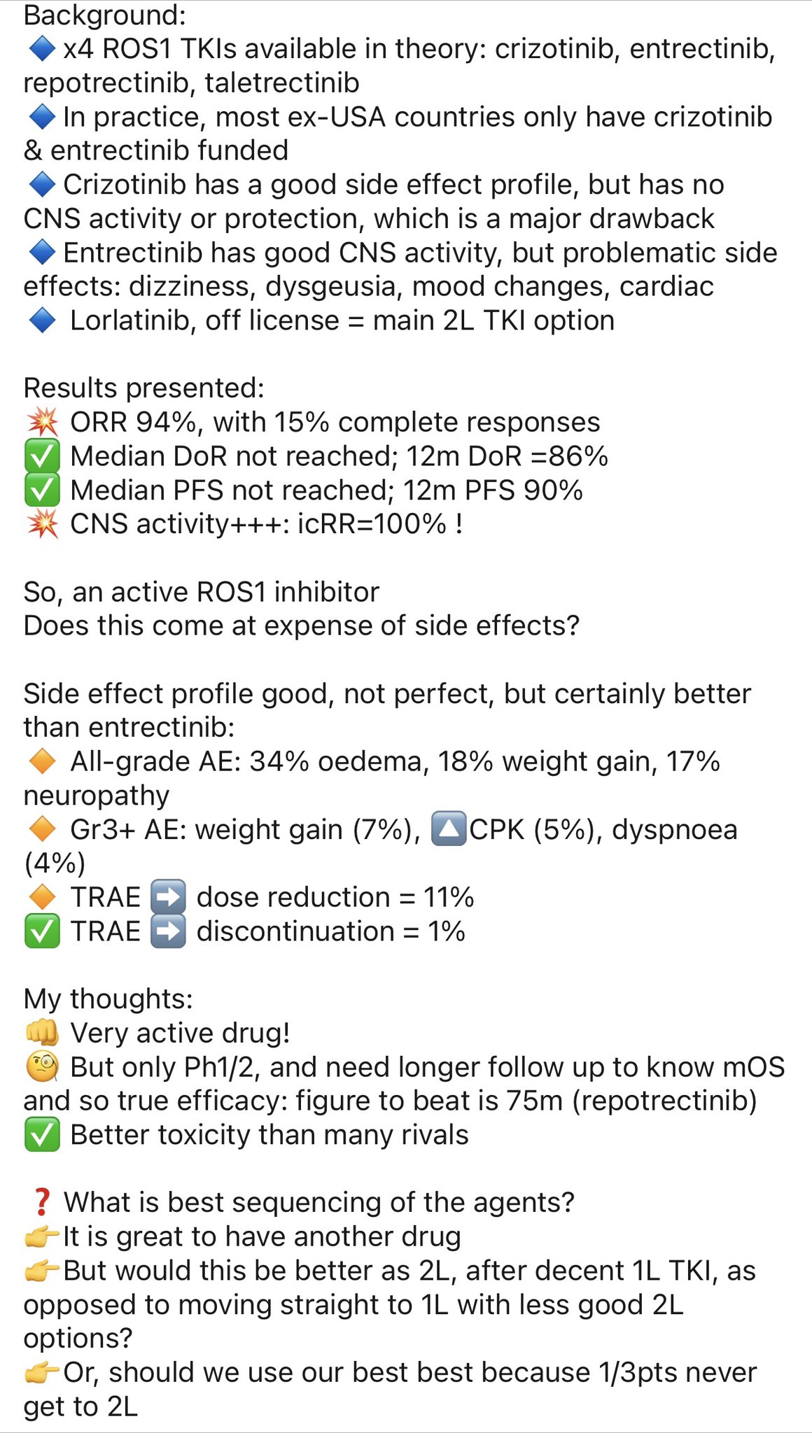My take on ARROS-1 & 1L ROS1 options
(From LinkedIn) https://t.co/GXWabXnpPs
