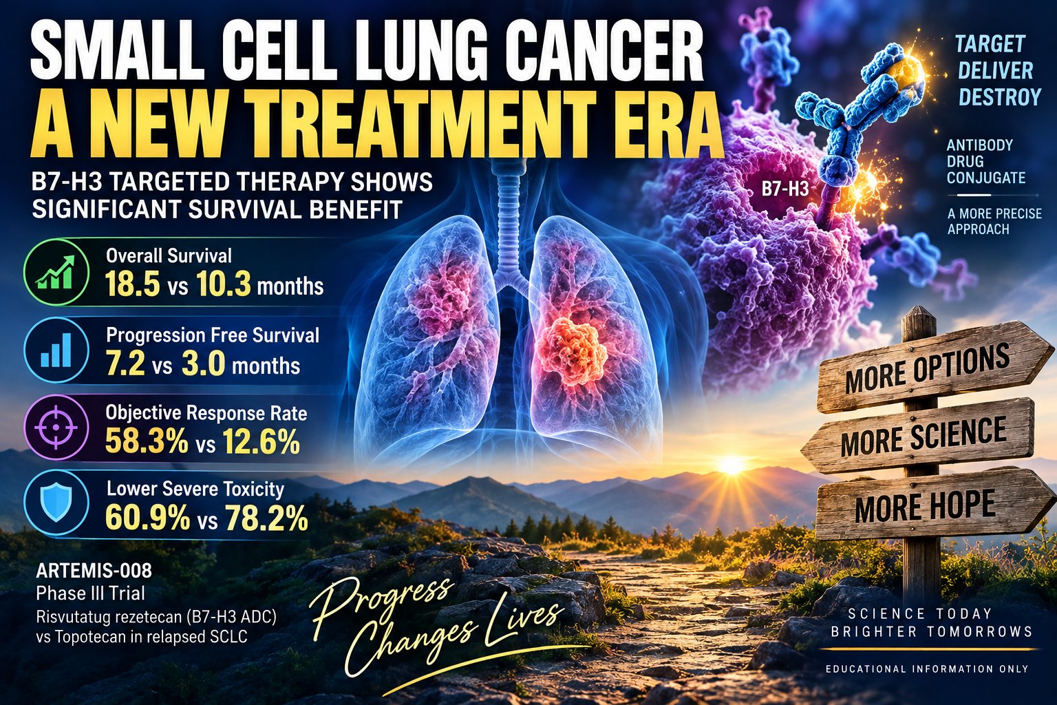 B7 H3 may be changing the outlook for relapsed small cell lung cancer.
In the Phase III A
