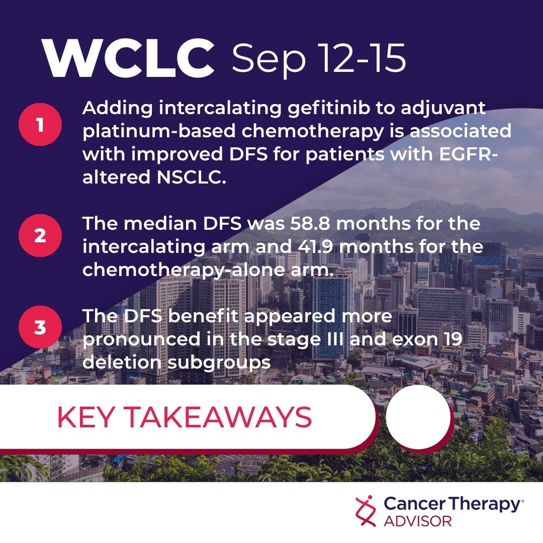 New data from #WCLC26 found adding intercalating gefitinib to adjuvant platinum-based chem