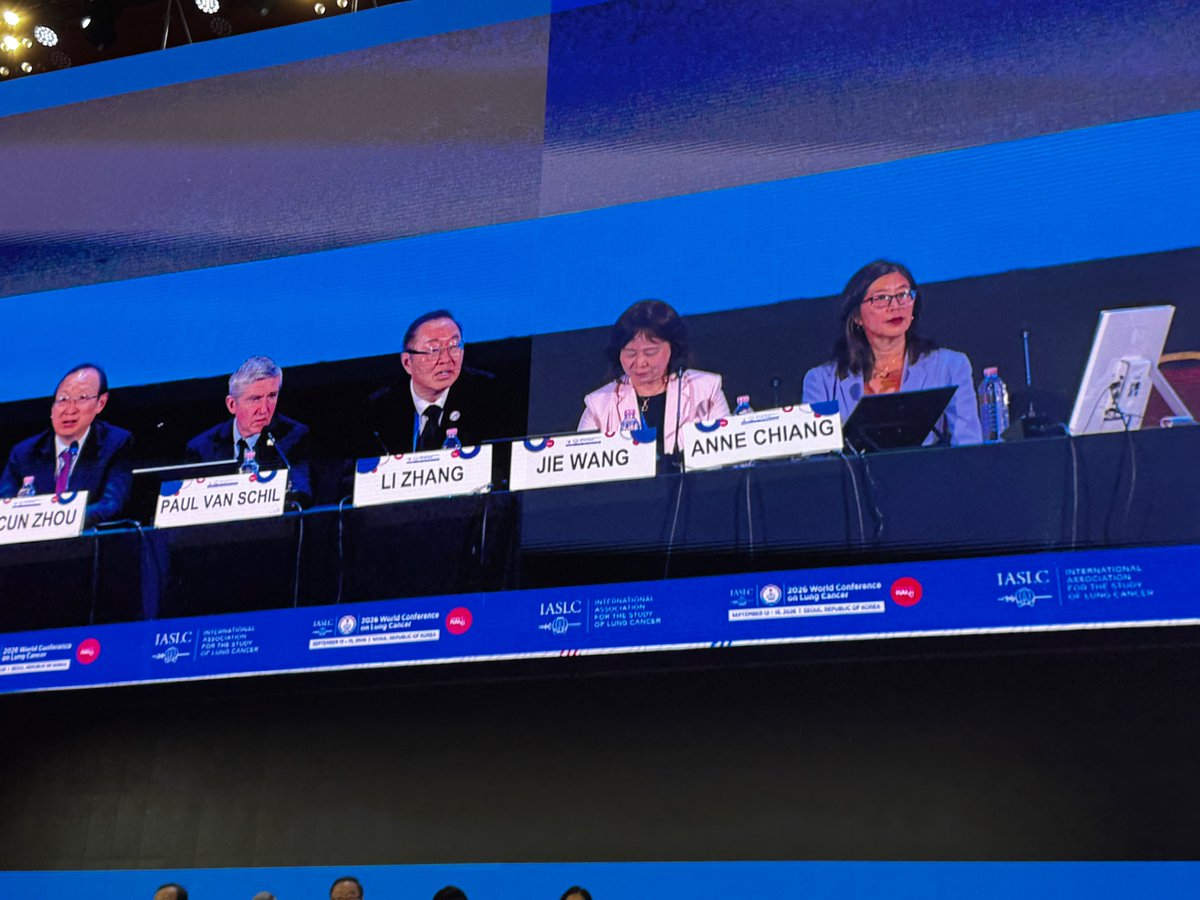 .@Annechiangmd presented at #WCLC in Seoul as a discussant for the exciting primary result