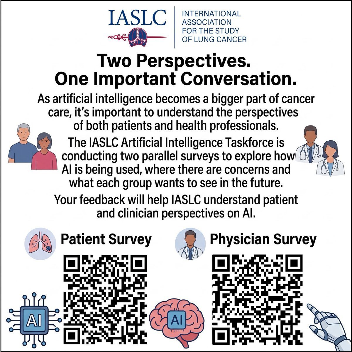 🤖Experienced Big Wave of #AI in #WCLC26 ?
🔥Join Us! @IASLC #AI Artificial Intelligence Tas