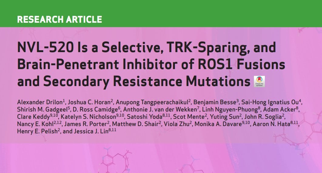Great to see more amazing clinical results with another agent where the preclinical charac
