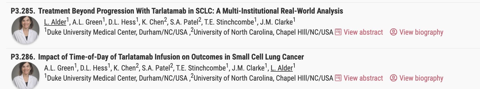 Excited to present two posters at the SCLC poster session this morning at #WCLC26! 🕤 9:30–