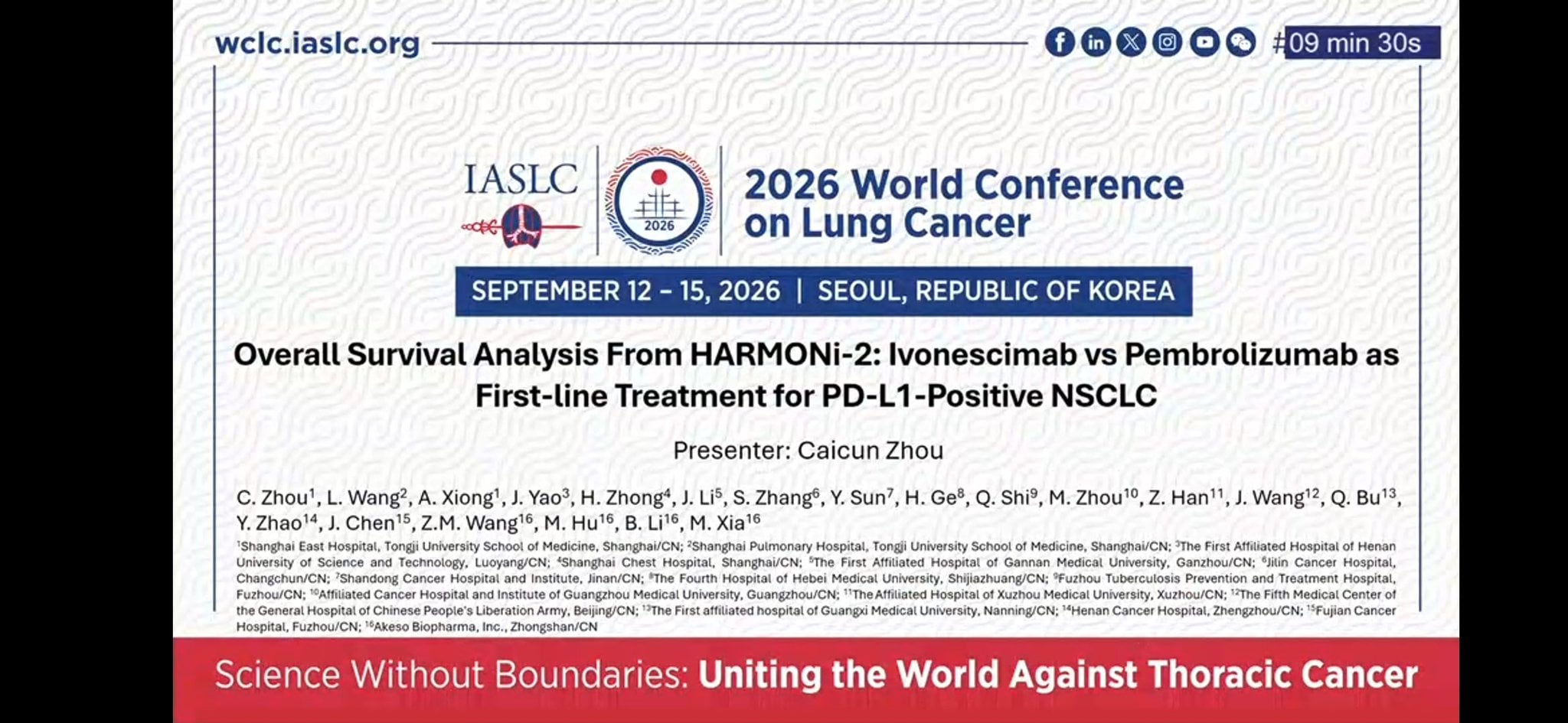 #HARMONI2 OS analysis : #Ivonescimab vs #pemmbrolizumab in PDL1 high NSCLC #WCLC26 https:/