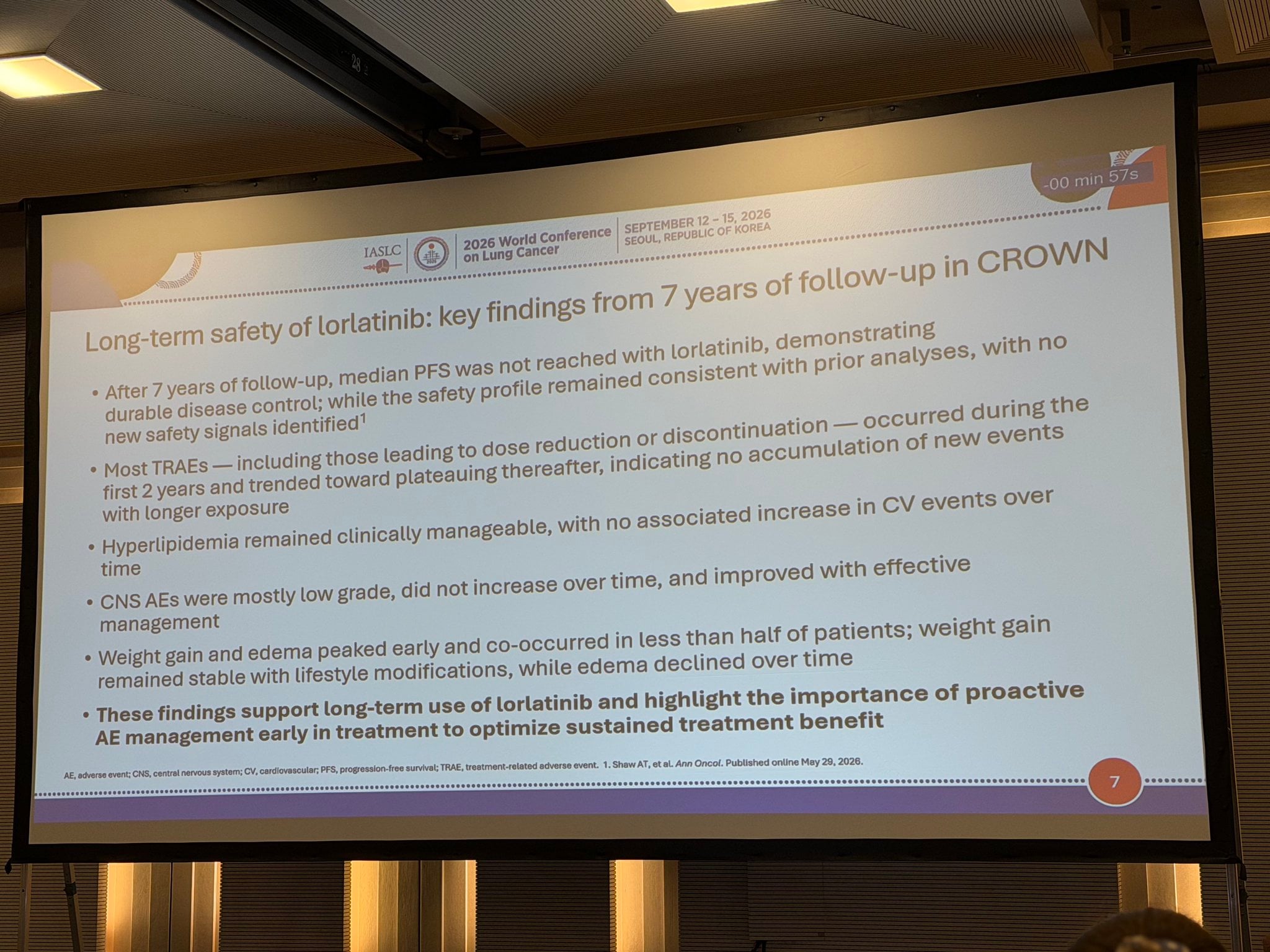 7 years of lorlatinib: 3 things I’m taking back to clinic
#WCLC26 @IASLC https://t.co/M0