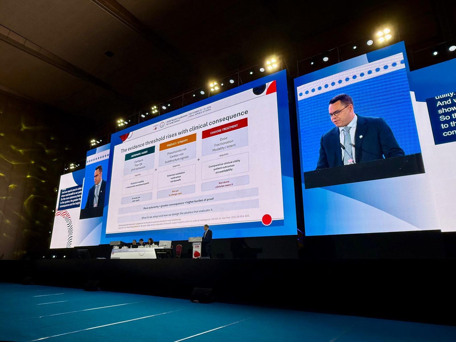 What a way to close #WCLC26!
A privilege to take the plenary stage today to discuss AI in