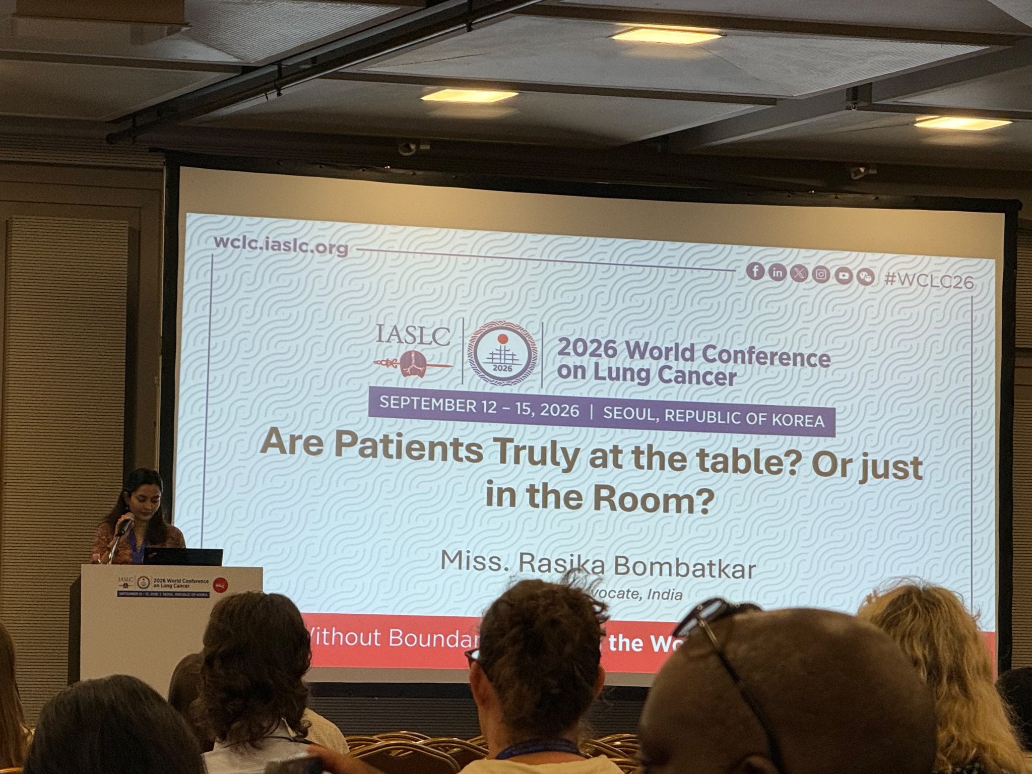 Patient voices belong at the table, not just in the room. 💙
At WCLC 2026 in Seoul, our te