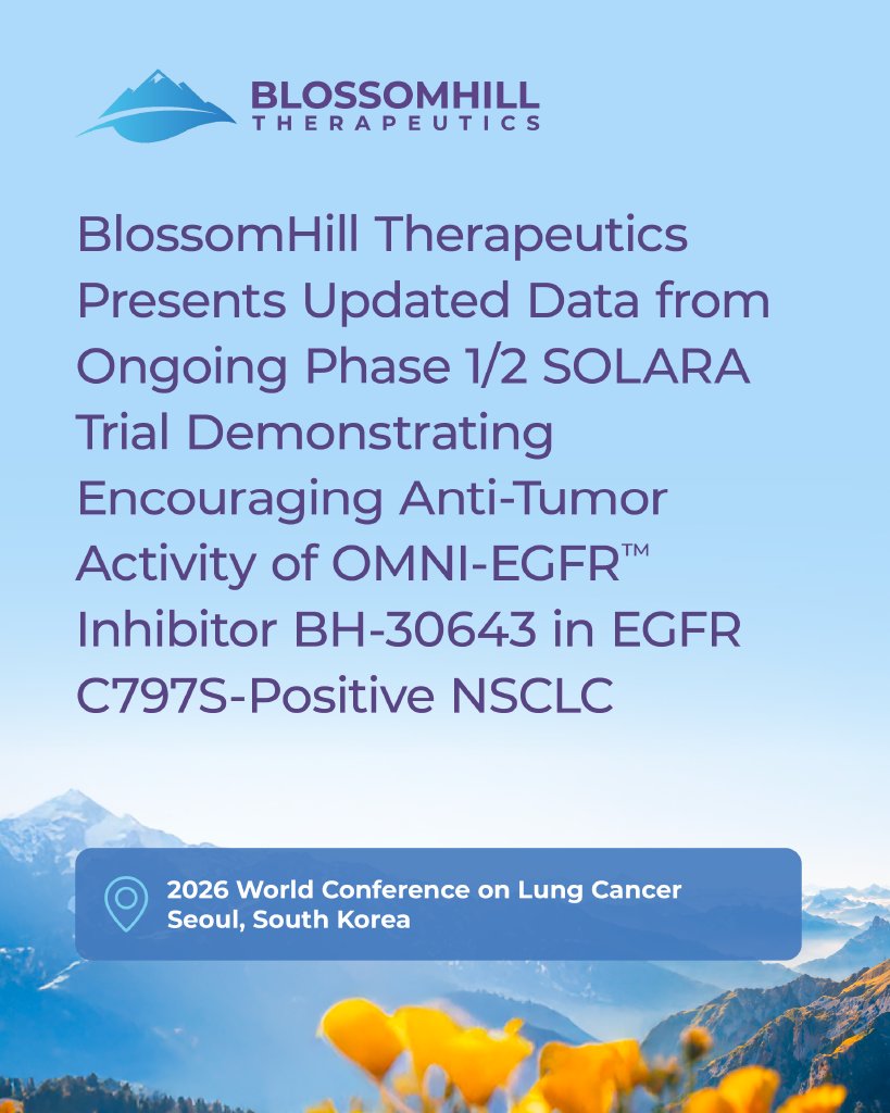 Today at @IASLC's #WCLC2026, we presented updated data from our ongoing Phase 1/2 SOLARA t