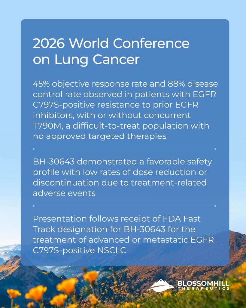 Today at @IASLC's #WCLC2026, we presented updated data from our ongoing Phase 1/2 SOLARA t