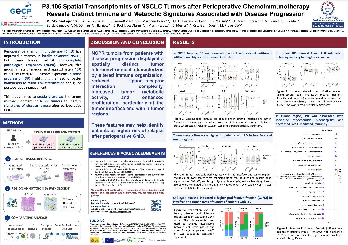 NSCLC Exhibits Distinct Spatial Immune and Metabolic Signatures Linked to Relapse After Pe