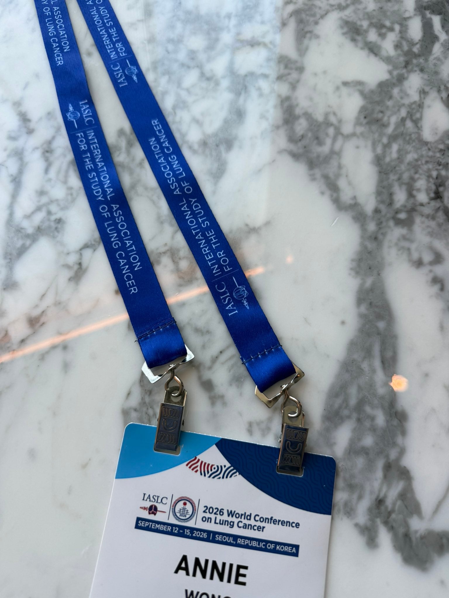Absolutely loved loved loved #WCLC26
Wonder if we could use reusable conference lanyards?
