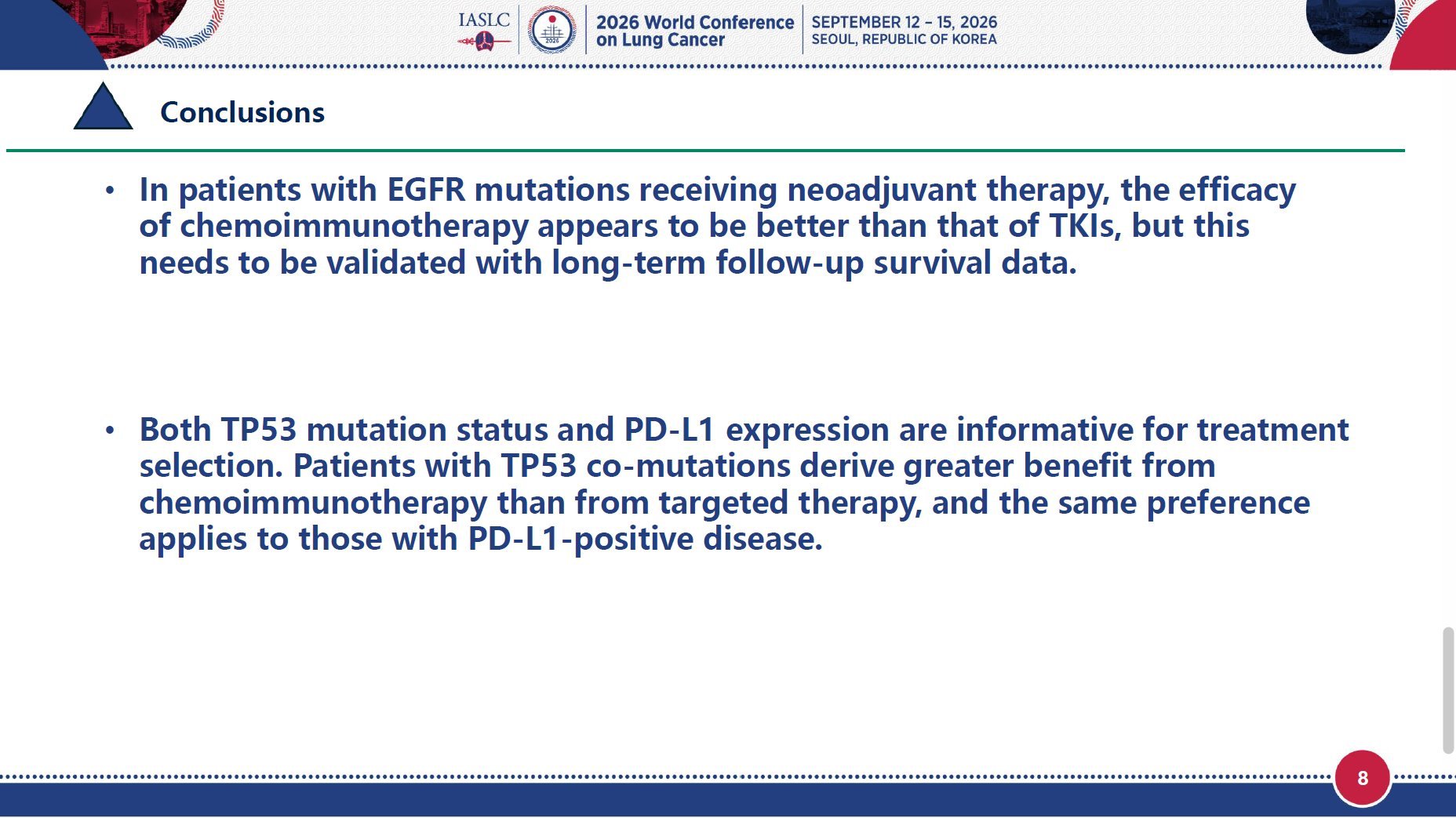 🆙 #WCLC26 #LCSM | MO06.04 raises an interesting question for EGFR-mutant NSCLC:
In the TP5