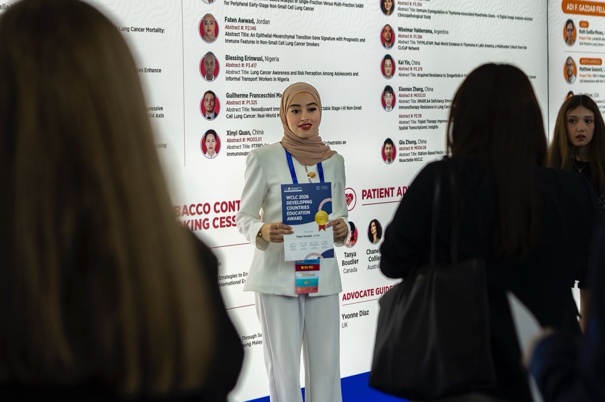 A highlight of #WCLC26 🇰🇷 was being honored with the Developing Countries Education Award.
