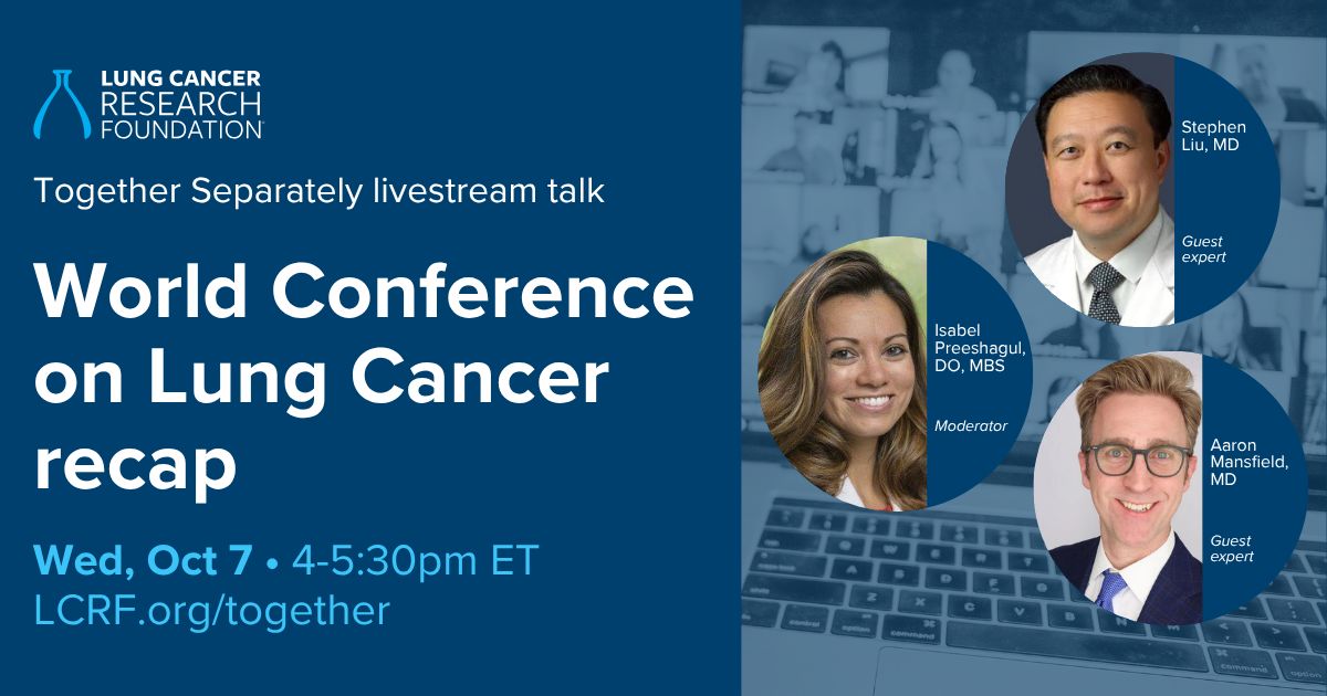 The World Conference on Lung Cancer is the world’s largest multidisciplinary meeting dedic