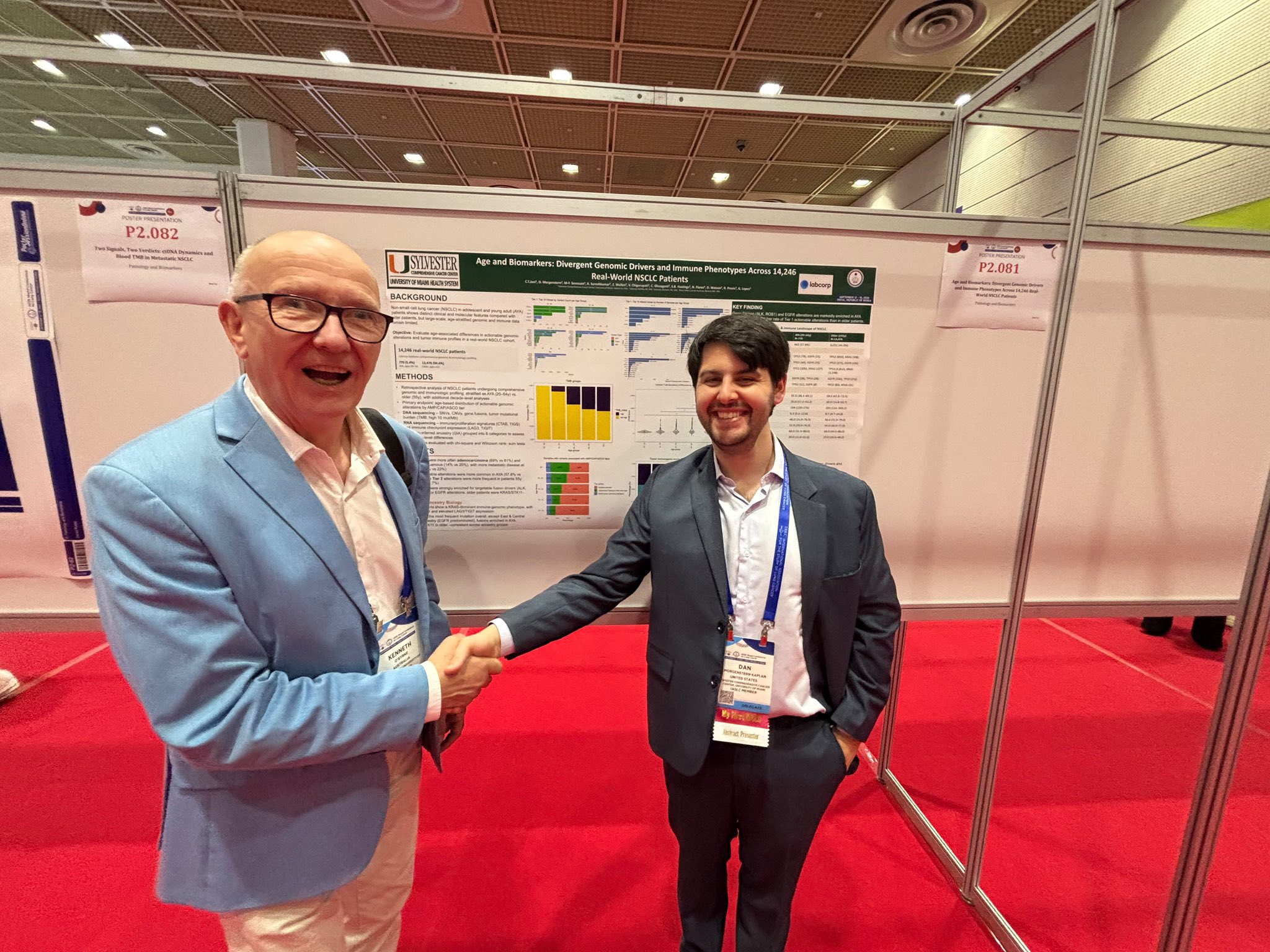 Extremely proud of our fellow @dan_morgen, who presented 3 posters at his first #WCLC26 in