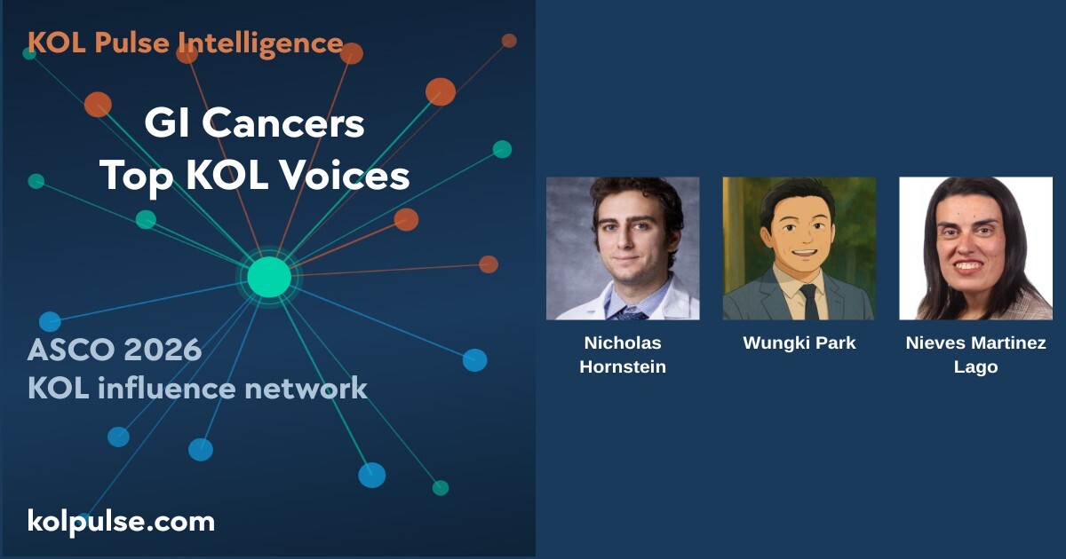 ASCO 2026 GI Cancers KOL influence network