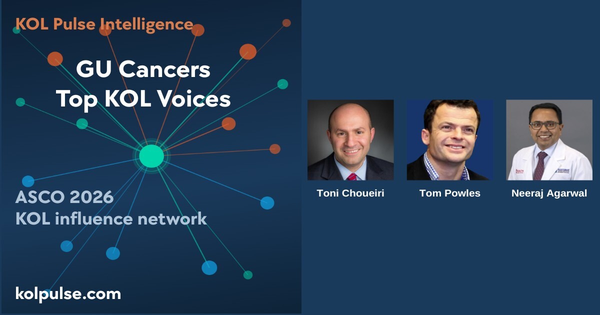 ASCO 2026 GU Cancers KOL influence network