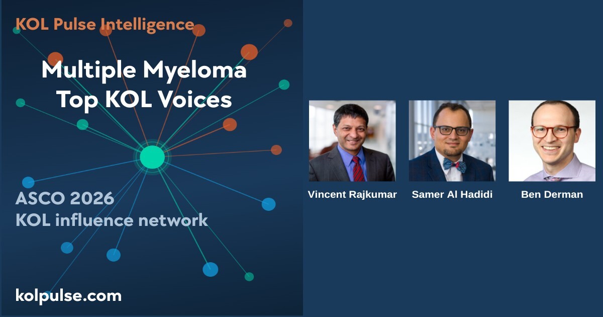 ASCO 2026 Multiple Myeloma KOL influence network
