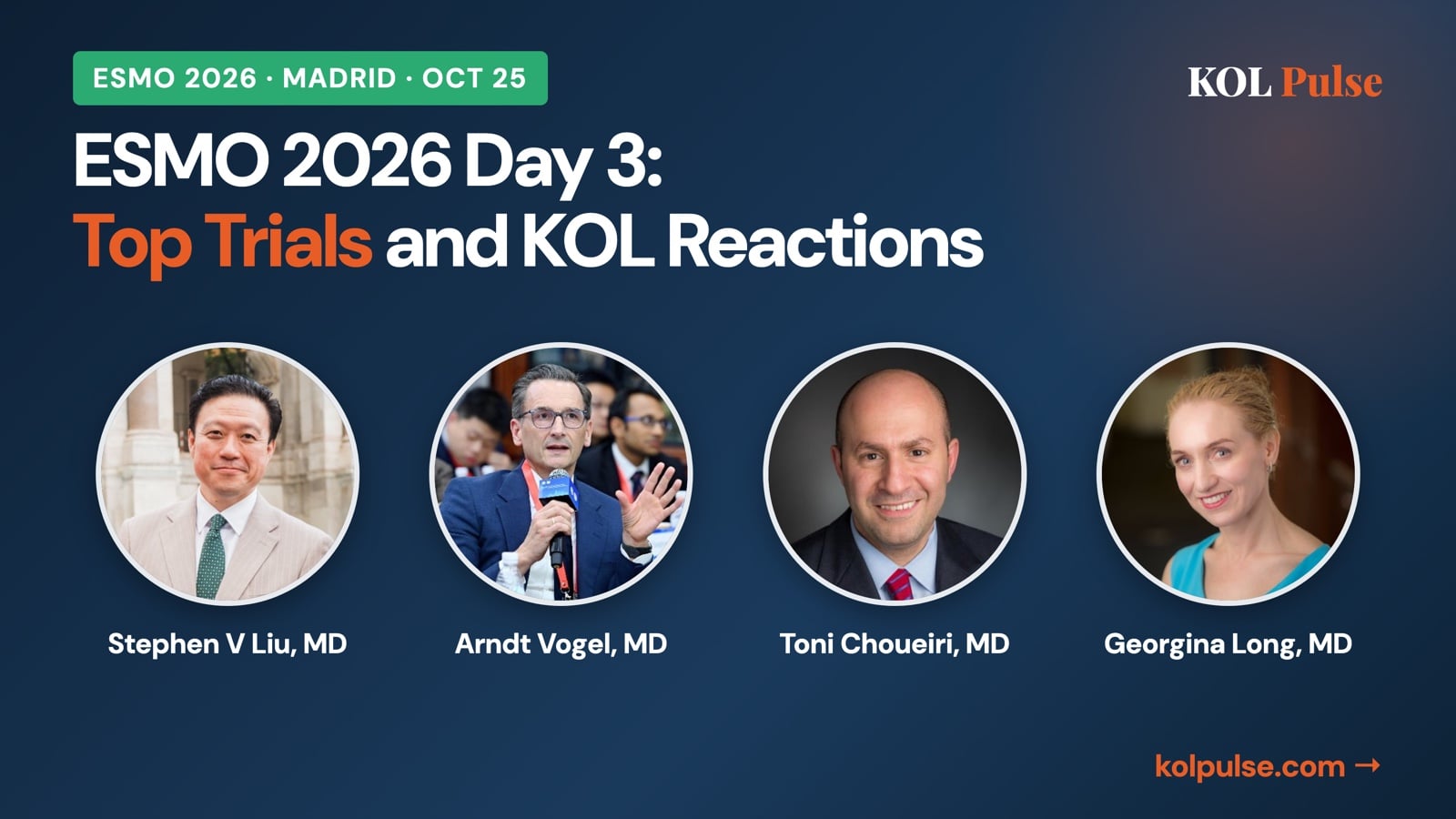 ESMO 2026 Day 3: Top Trials and KOL Reactions